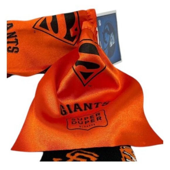 San Francisco Giants Superman Logo Socks Adult Large Black Orange Success Brands - Picture 14 of 16